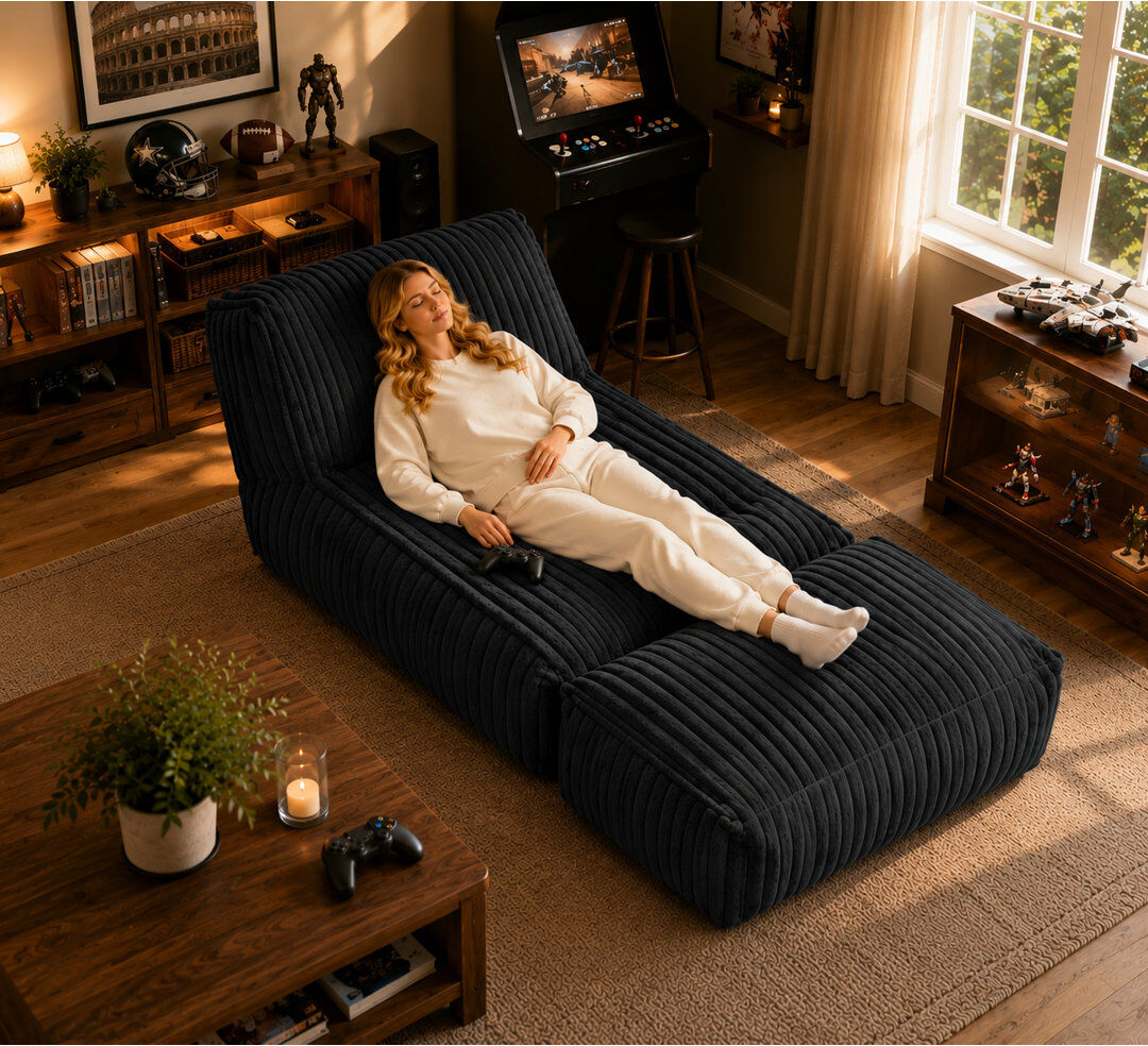 Brayden Studio Bean Bag Chair Dark Gray