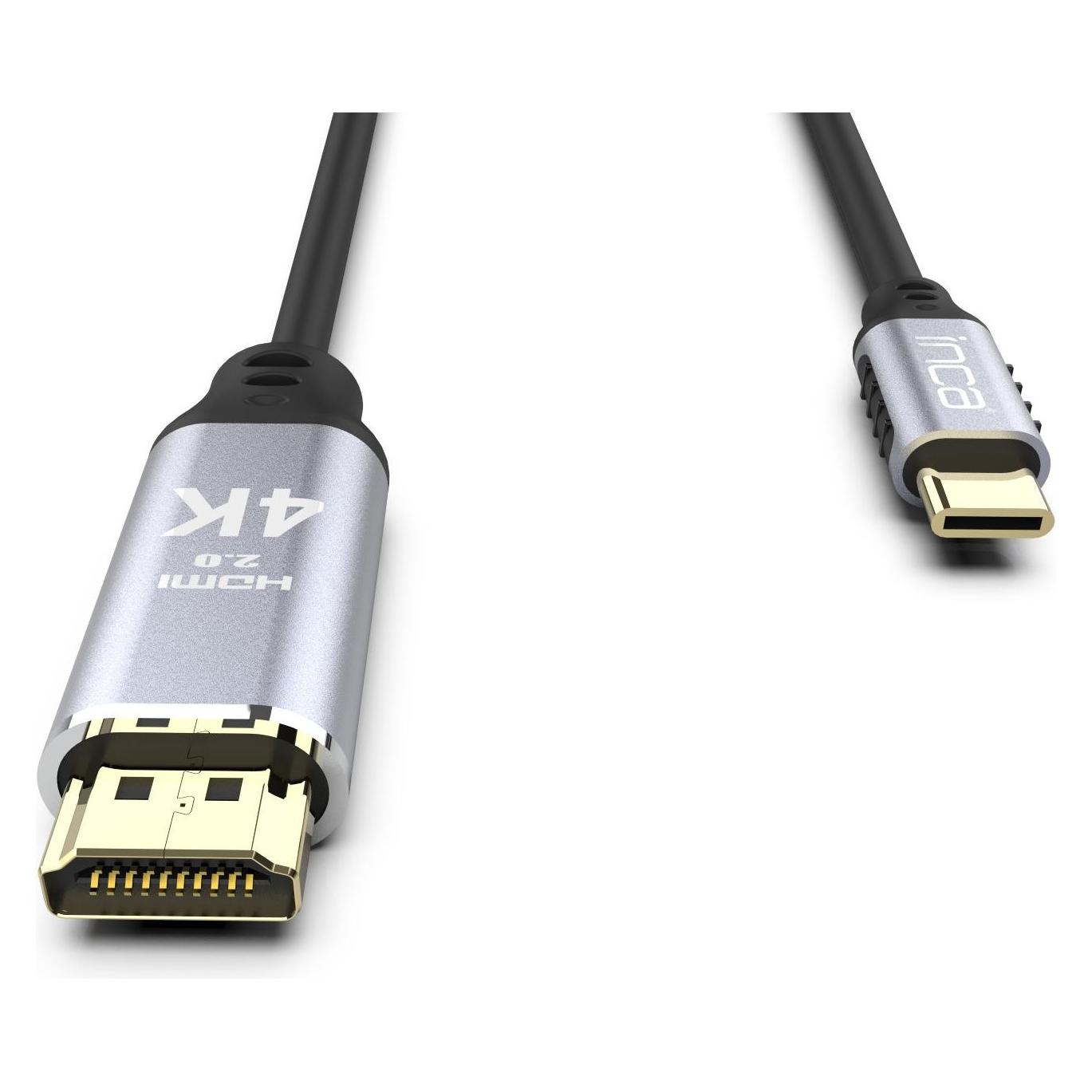 Inca USB Kabel ITCH-02TX Typ C > HDMI, 1.4, 4K30Hz, 2m retail (2 m) (ITCH-02TX)