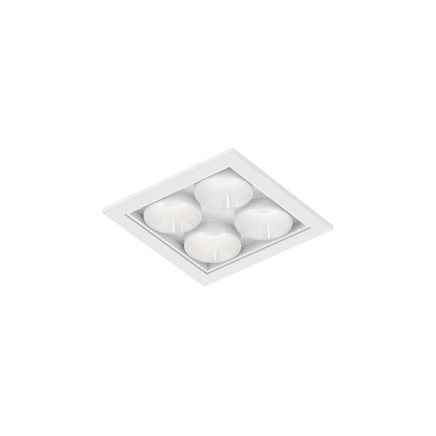 Wever & Ducré LED-Einbaudownlight LINOO CEILING REC 4.1 weiß 2700K/3000K (ohne Treiber) 109261WW9 5404037372249