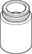 Dornbracht Huelse Verlaeng. 25 mm 09170119290 roh