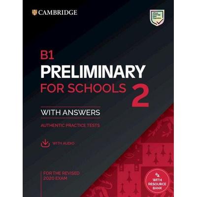 B1 Preliminary for Schools 2 Student's Book with Answers with Audio with Resource Bank, Taschenbuch von , Cambridge University Press,