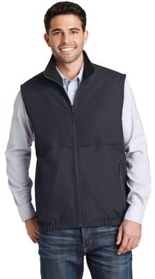 Port Authority J7490 Reversible Charger Vest in Battleship Gray/Black size Small   Polyester