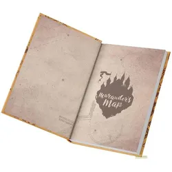 SD Toys, Heft + Block, Harry Potter Notizbuch mit Leuchtfunktion Karte des Rumtreibers (A5, Liniert, Harter Einband)