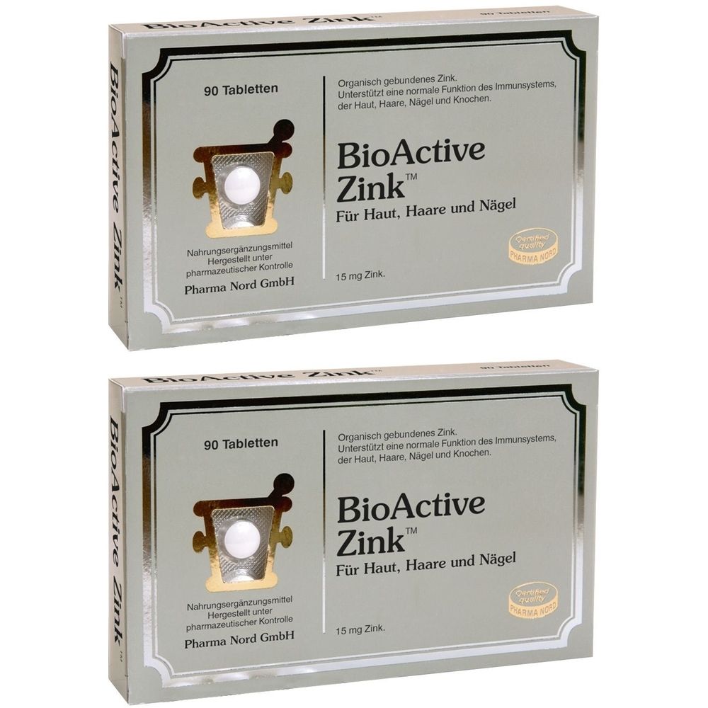 BIO Active Zink Tabletten 2x 2x90 St