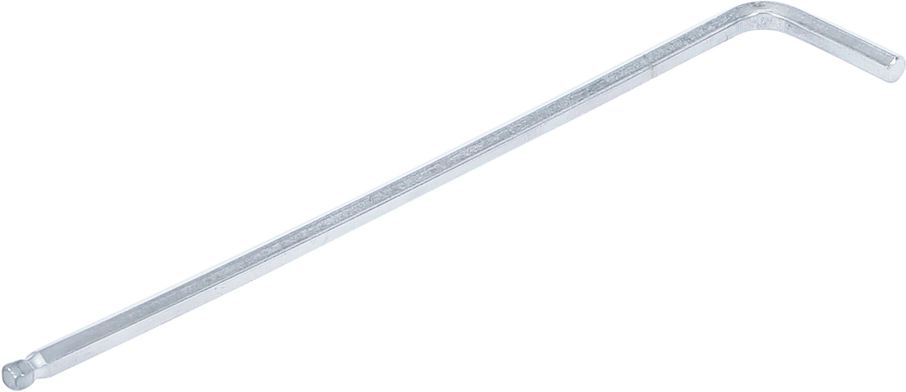 BGS technic Winkelschlüssel extra lang Innensechskant/Innensechskant mit Kugelkopf 4mm aus Stahl mit Winkelschlüssel für Innensechskant-Schrauben, 790-4)
