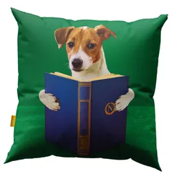 Dekokissen mit Daunenfüllung Toiletpaper Nerdy Dog 50 x 50 cm