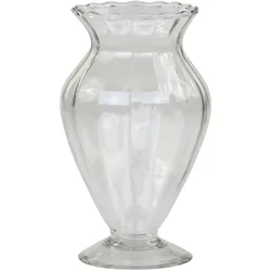 Chic Antique Vase Amphora aus Glas, H18/D9,5 cm, klar