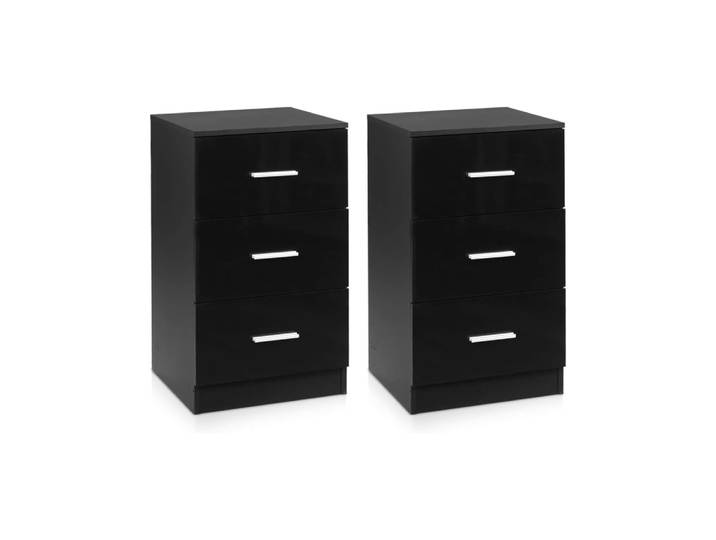 Lot de 2 caissons de bureau avec 3 tiroirs 37 X 34 X 66,5 cm