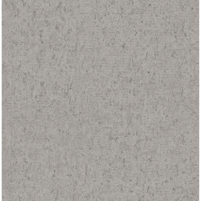A-Street Prints Guri Grey Faux Concrete Wallpaper