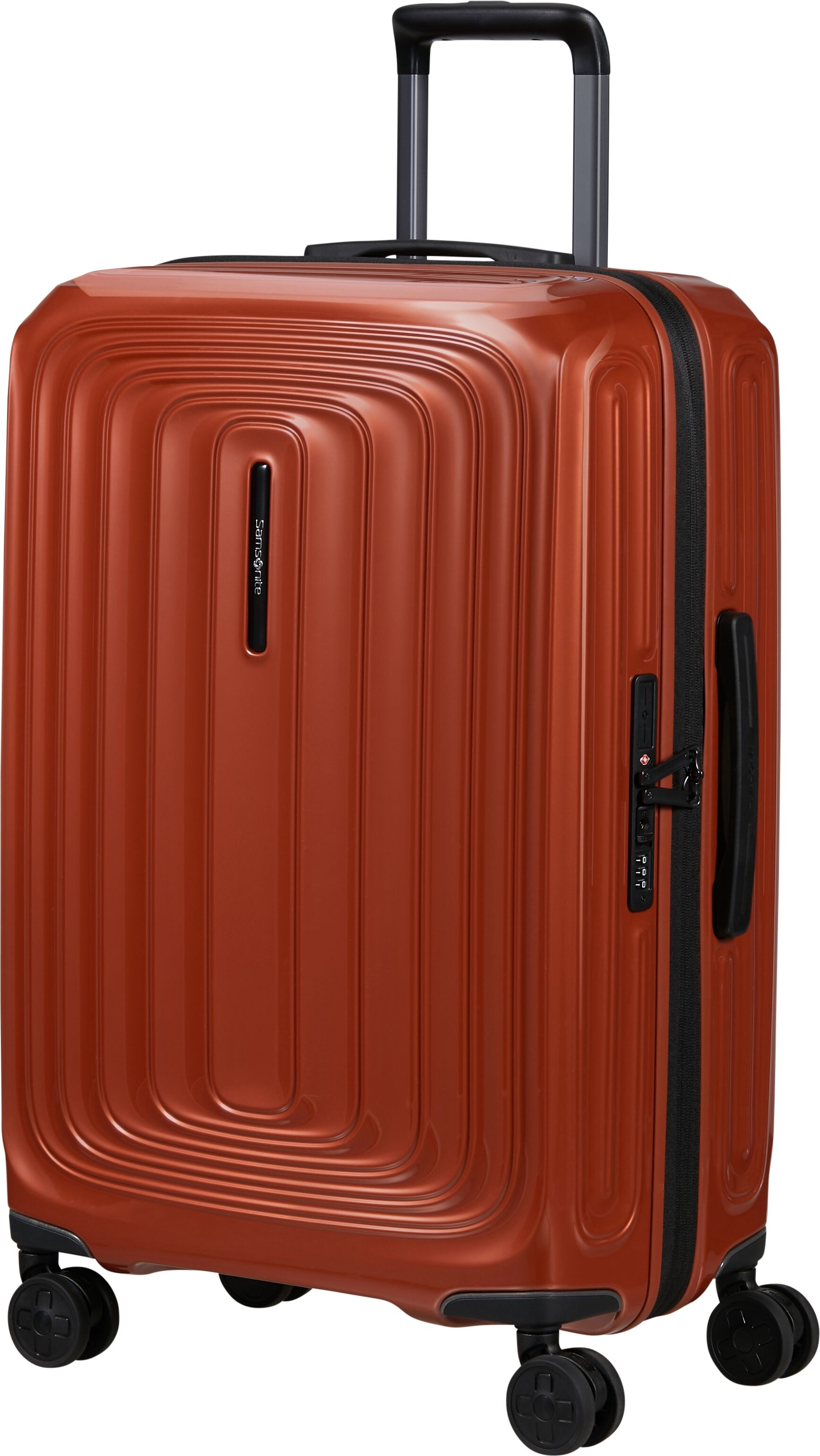 Samsonite "2WANDER" 80 l 4 Rollen aus robustem Polycarbonat, mit Adressetikett und Dehnfalte