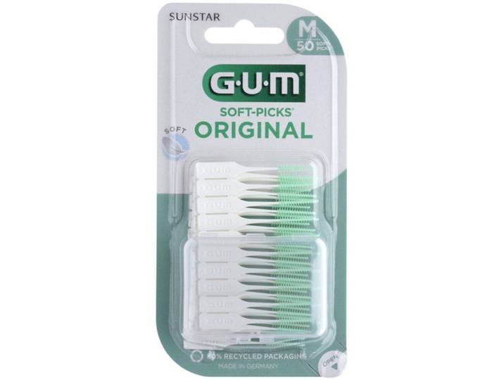 GUM Soft-Picks Original Medium - Interdentale stokers - Voordeelverpakking (4 x 50 stuks)