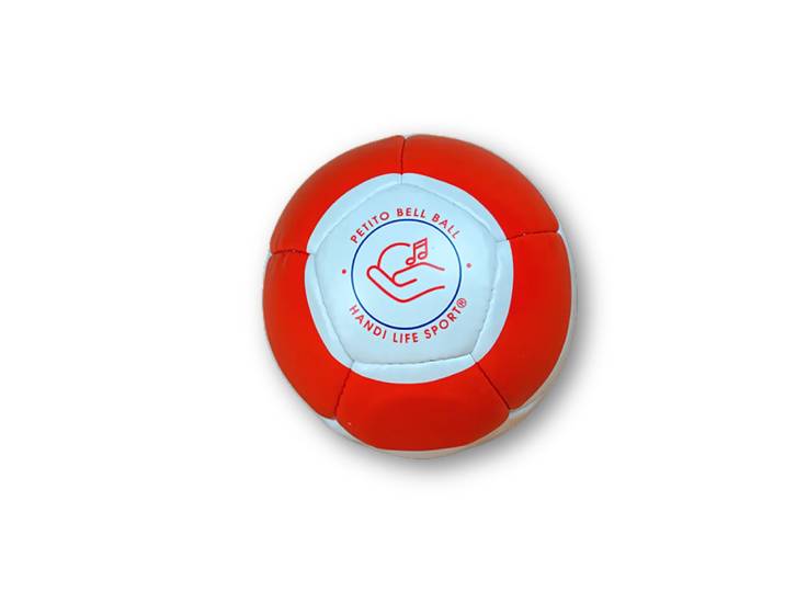 Able2 Geluidsbal Petito – Maat 1 Rood/Wit 13 cm 140 g Met Rammelend Geluid