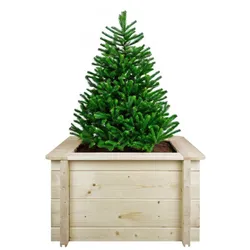 HOCHBEET HOLZ - 58x58xH35 cm - M616