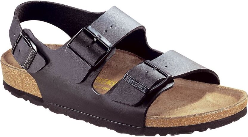 Birkenstock Uni Milano Black, Birko Flor Sandal, 37 EU