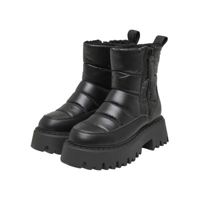 Stiefel BUFFALO "Buffalo ASPEN PUFFER ZIP - VEGAN NYLON", Damen, Gr. 40, schwarz, Kunstfaser, unifarben, Schuhe Stiefel