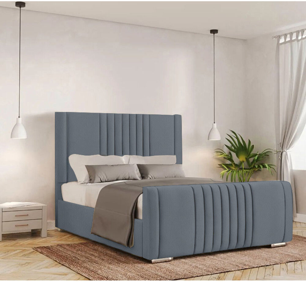 Fairmont Park Ganador Upholstered Bed Charcoal Single (3')