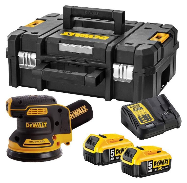 DeWALT DCW210P2-QW Borstelloze Trilschuurmachine, Zwart/Oranje, 8000-12000 oscillaties/minuut, 2,6 mm