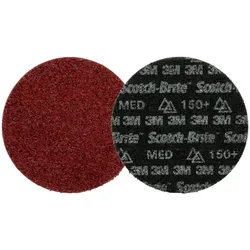 3M Scotch-Brite Präzisions-Vliesscheibe für höchste Anforderungen, HD-DH, Medium 150+, 102 mm x NH
