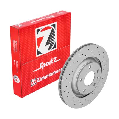 ZIMMERMANN Bremsscheibe SPORT COAT Z 100331652 Hinterachse Gelocht 300mm 22mm für Audi