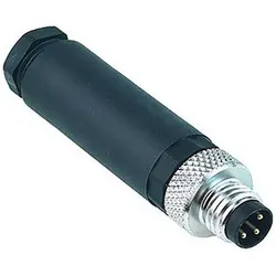 RS PRO M8 Steckverbinder Stecker zur Kabelmontage, 3-polig 3.0A, Schraubanschluss IP67, Elektronikkabel + Stecker