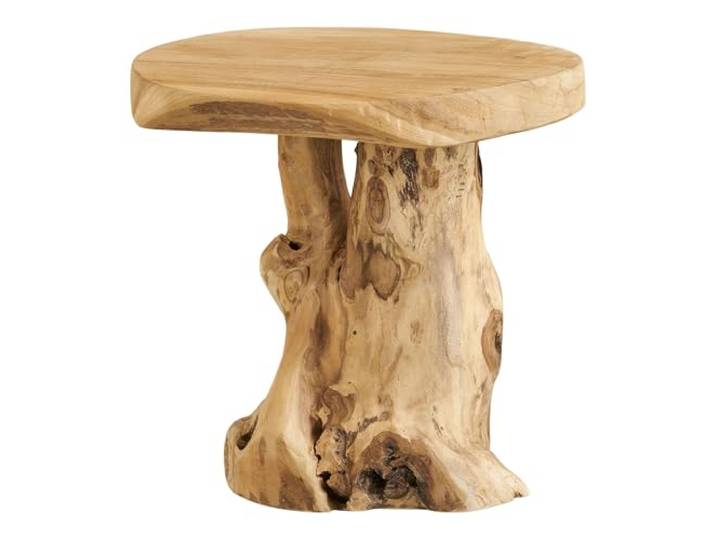 möbelando Beistelltisch Palena aus Massivholz Teak – Natürlich & Elegant – 40x45x40 cm – Sofort einsatzbereit – Wohnzimmer Schlafzimmer Balkon – Braun