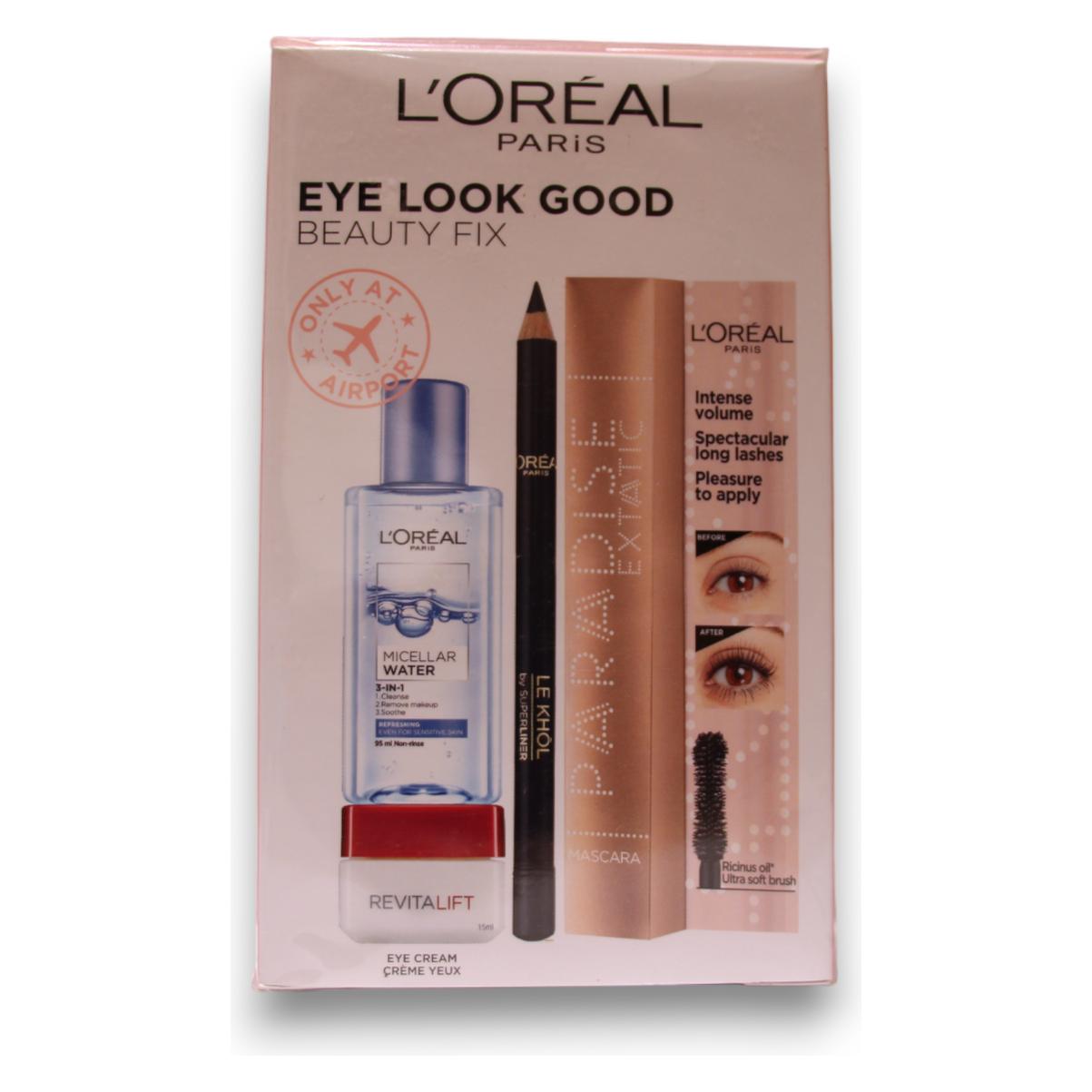 L'Oréal Paris L'Oreal Paris Eye Look Good Beauty Fix Set - Cleansing Micellar Water 95 Ml, Paradise Extatic Volumi (Make up Set) (33640688)