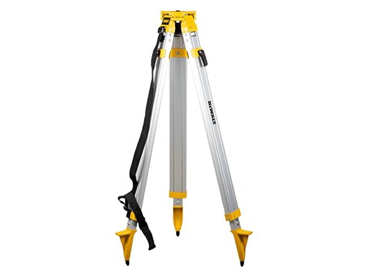 DeWalt DE0736-XJ Trépied Laser Aluminium\, Argent/Noir/Jaune\, 5/8