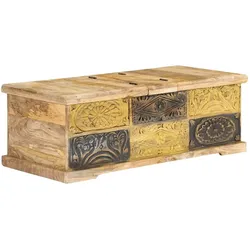 vidaXL Couchtisch 100x50x35 cm Massivholz Mango