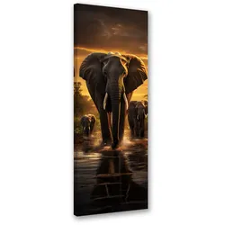 WANDBILD elefanten afrika safari