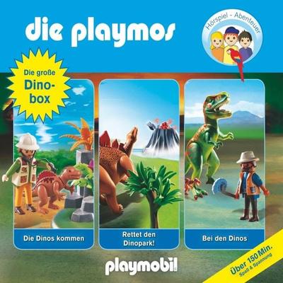 Die Playmos - Die große Dino-Box,3 Audio-CDs - Simon X. Rost,Florian Fickel,David Bredel, CD, 9783785747384