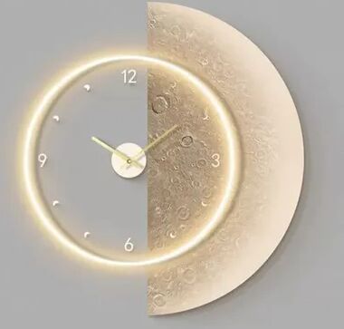 Daily Deals Depot Aesthetic LED Luxury Modern Wall Clocks, Elegant Stylish Clock For Bedrooms, Living Room Decor Accessories style 5