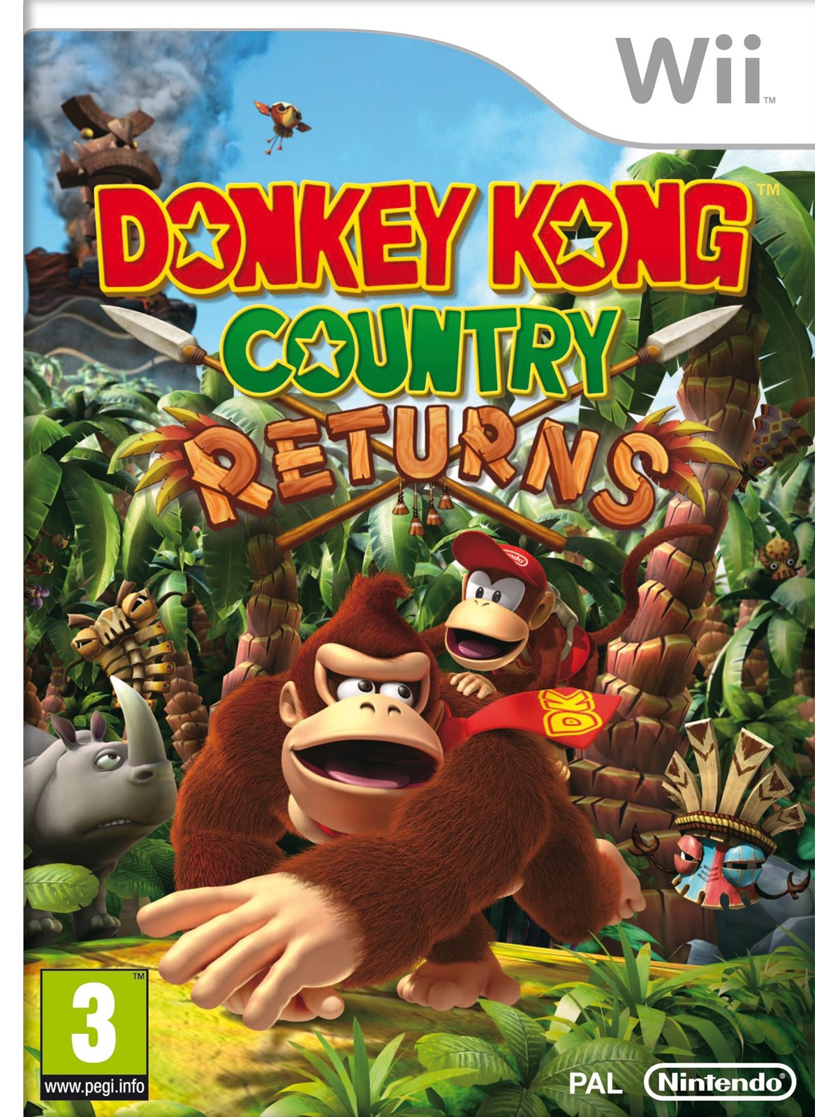 Donkey Kong Country Returns - Nintendo Wii - Action - PEGI 3