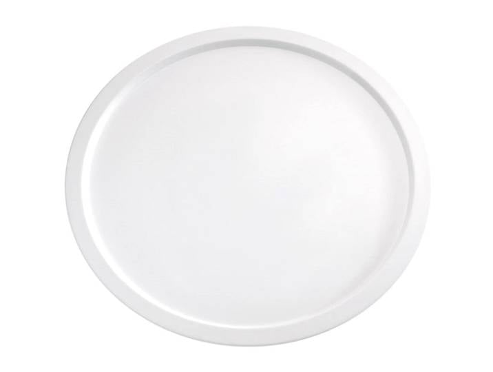 APS Servierplatte Pure weiss Melaminbeschichteter Holzwerkstoff Rund B 38 cm - Servierplatte