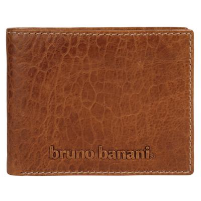 Geldbörse BRUNO BANANI "BRUNO BANANI Herren echt Leder", Herren, braun (cognac), Leder, Kleinlederwaren, echt Leder