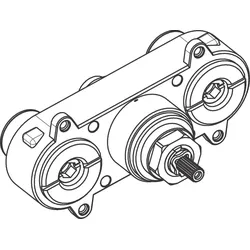 Hansgrohe Funktionsblock komplett BTC , 98504000 98504000