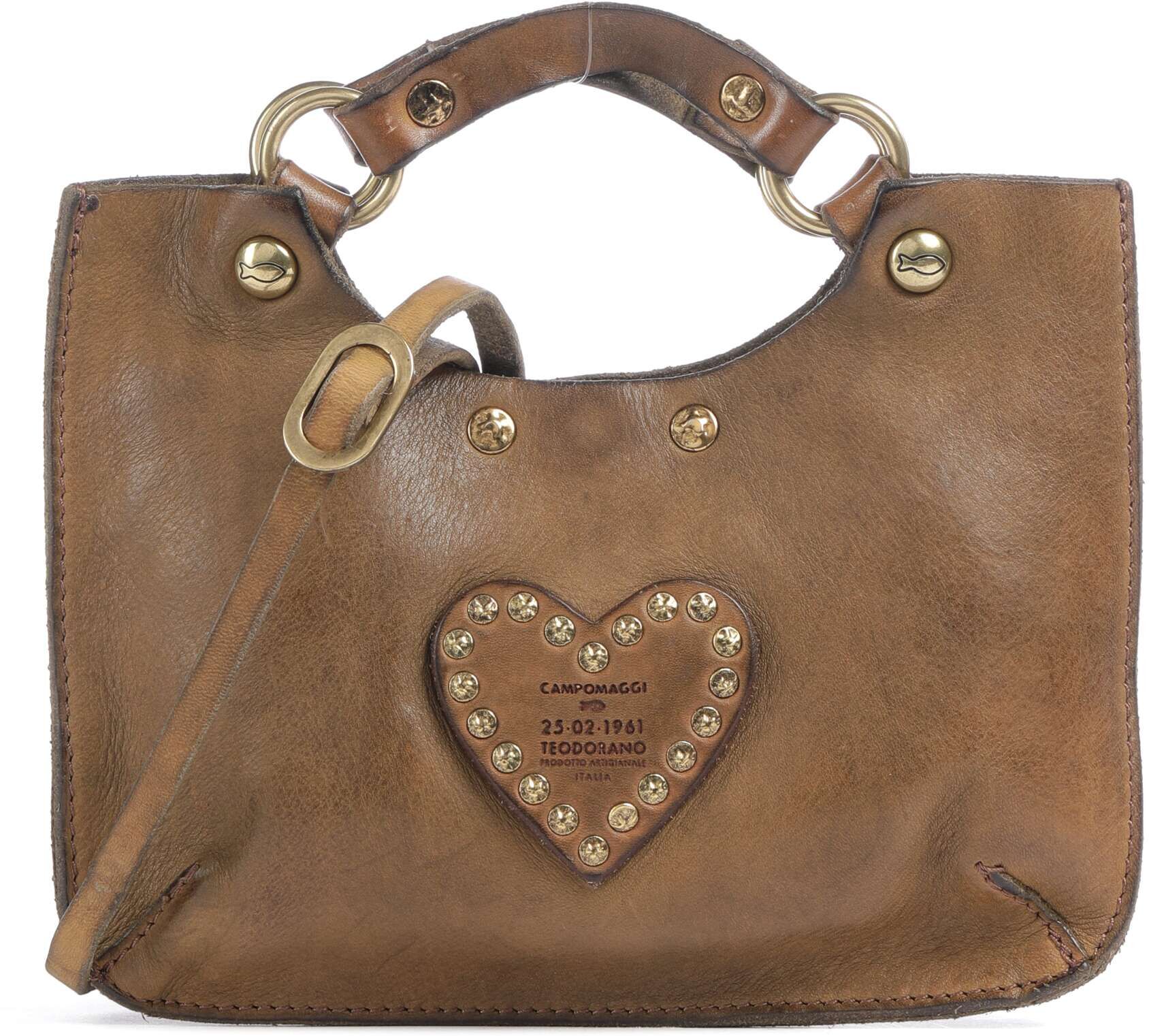 Campomaggi Handtasche aus Leder, oliv
