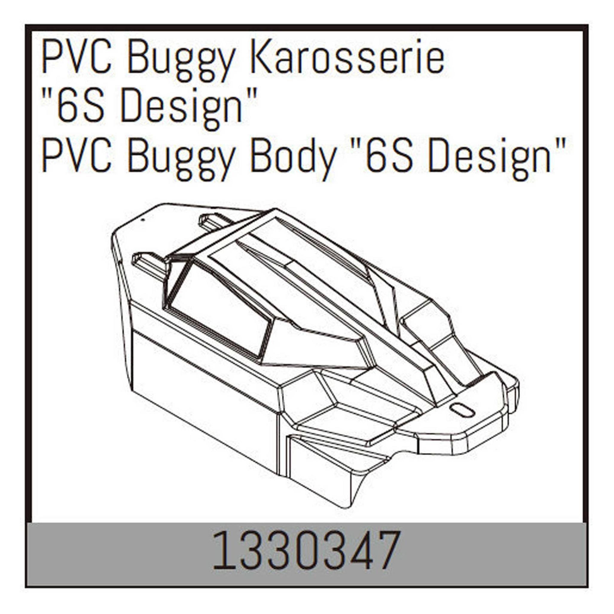 Absima PVC Buggy Karosserie 6S Design (1330347)