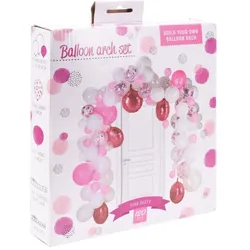 Bauen Sie Ihr eigenes Ballonbogen-Set Pink, 120 Stück. (120x)