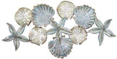 T.i./New Metal Design Shell Array Wall Art Multi Cool , Multi Cool