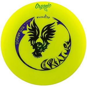 eurodisc Wurfscheibe Ultimate Creature Organic, Wettkampfscheibe, 175g, gelb mit Motiv, Ø 27,5cm