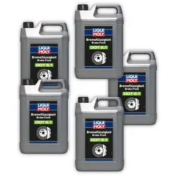 5x Bremsflüssigkeit LIQUI MOLY 21163 DOT 5.1 Bremsflüssigkeit Kanister 5 Lit