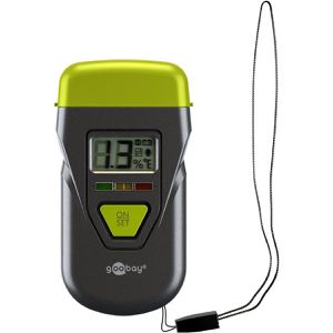 Goobay Feuchtemessgerät 77832, LC-Display, bis 8mm Messtiefe, Messung invasiv