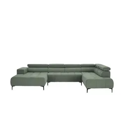 switch Wohnlandschaft  Caro ¦ grün ¦ Maße (cm): B: 350 H: 81 T: 214.0