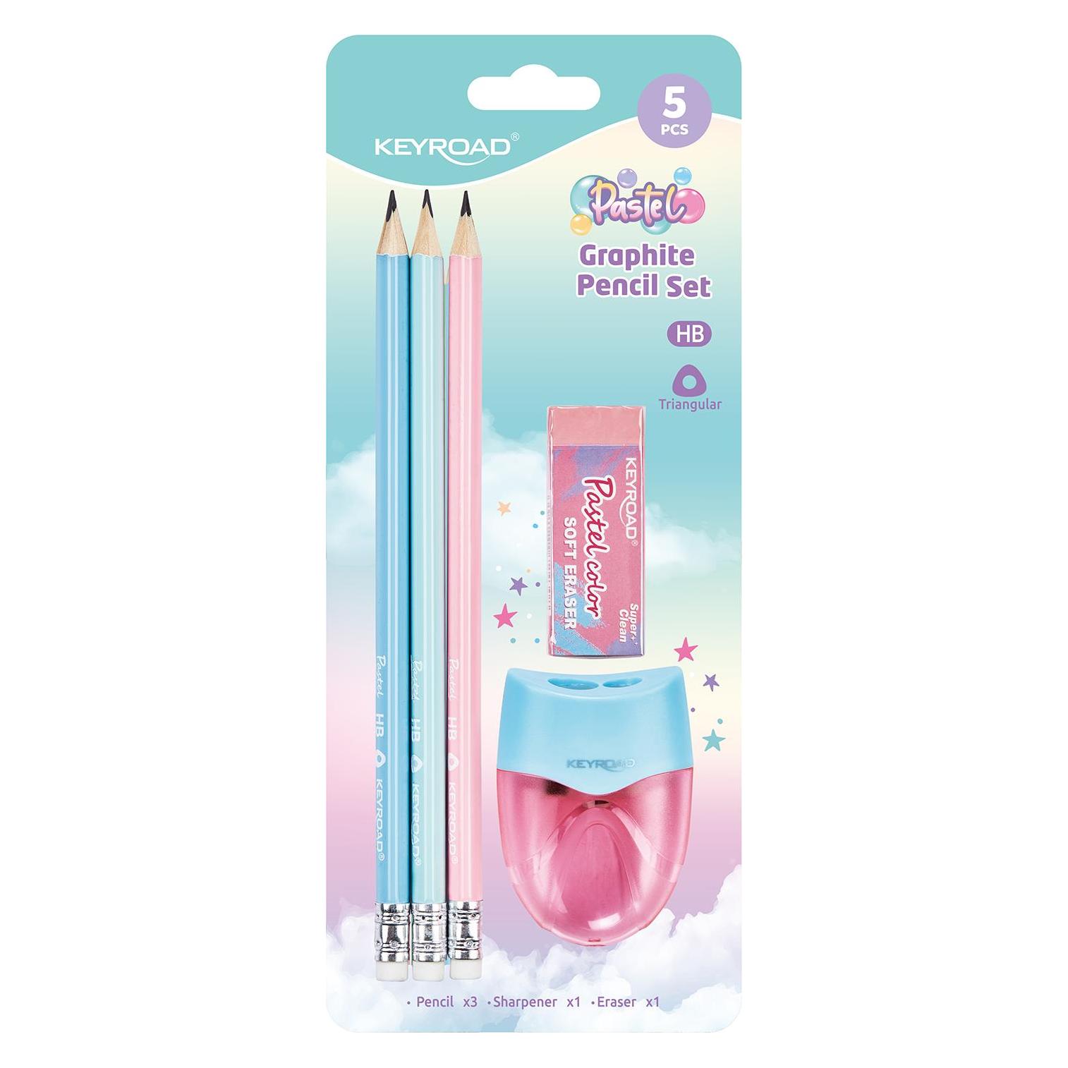 Keyroad Schulset, Pastell, 5-teilig, Blister, Farben mischen (5x) (47788450)
