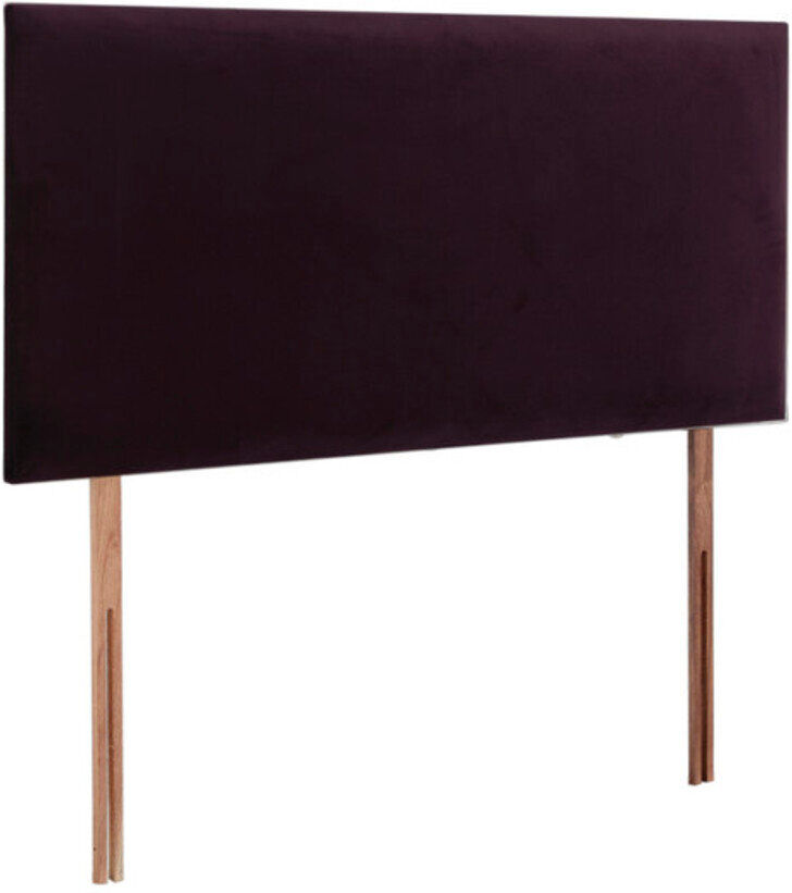 Marlow Home Co. Bedford Upholstered Panel Headboard Plum/Velvet Single (3')