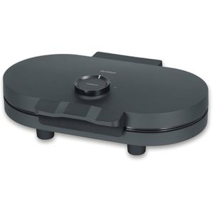 Severin Waffeleisen WA 2118 Duo Black Line, 1200W, für zwei Herzwaffeln mit Ø je 16,5 cm, schwarz