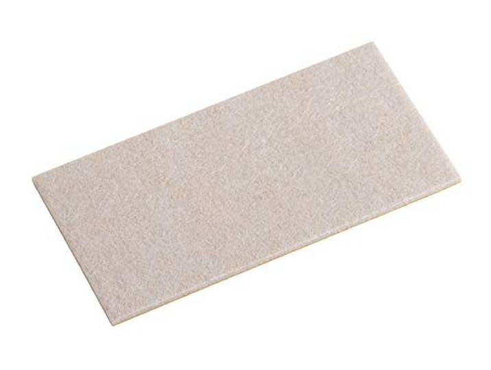 Metafranc Viltglijders TopSoft 100 x 200 mm - zelfklevend - beige - 1 stuk - Effectieve bescherming van uw meubels en stoelen/meubelglijders voor gevoelige vloeren/stoelglijders/vilten