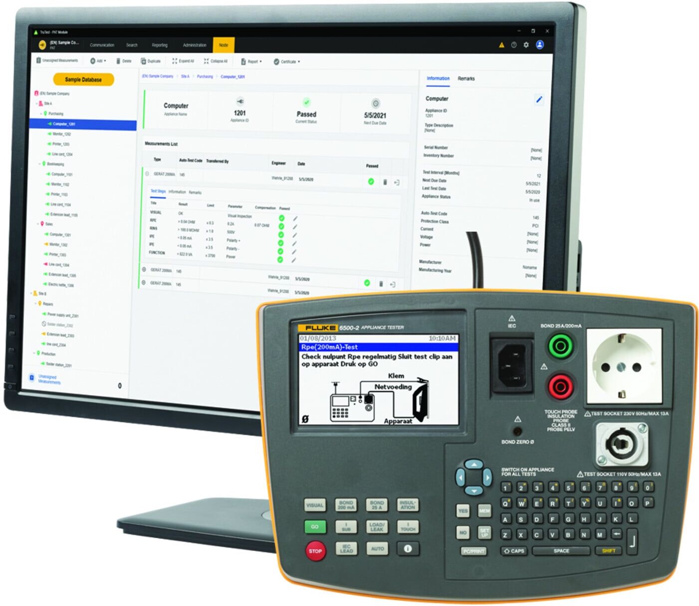 Fluke Gerätetester-Kit 6500-2 inkl. TruTestSoftware DE KIT 2 (5279052)