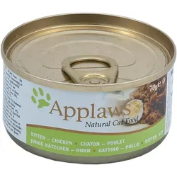 Applaws Kitten 70g Katzennassfutter Sparpaket 48 x 70 Gramm Hühnchen