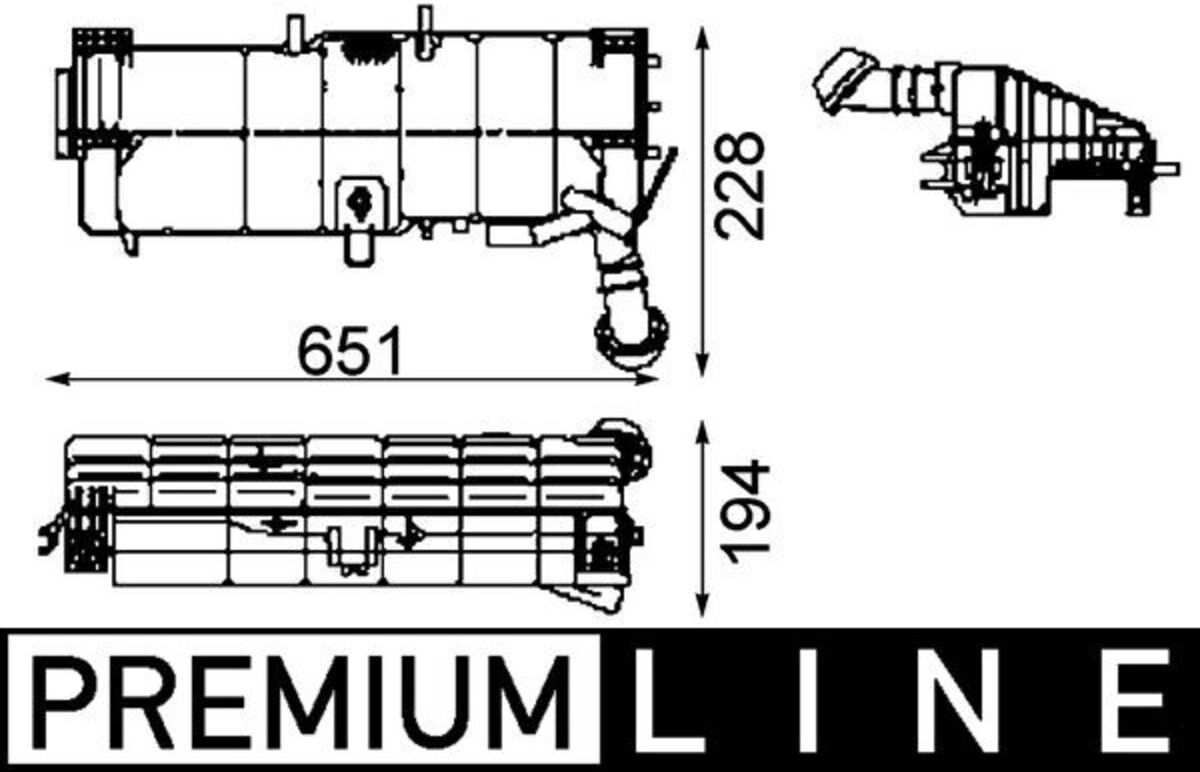Ausgleichsbehälter, Kühlmittel MAHLE CRT 49 000P